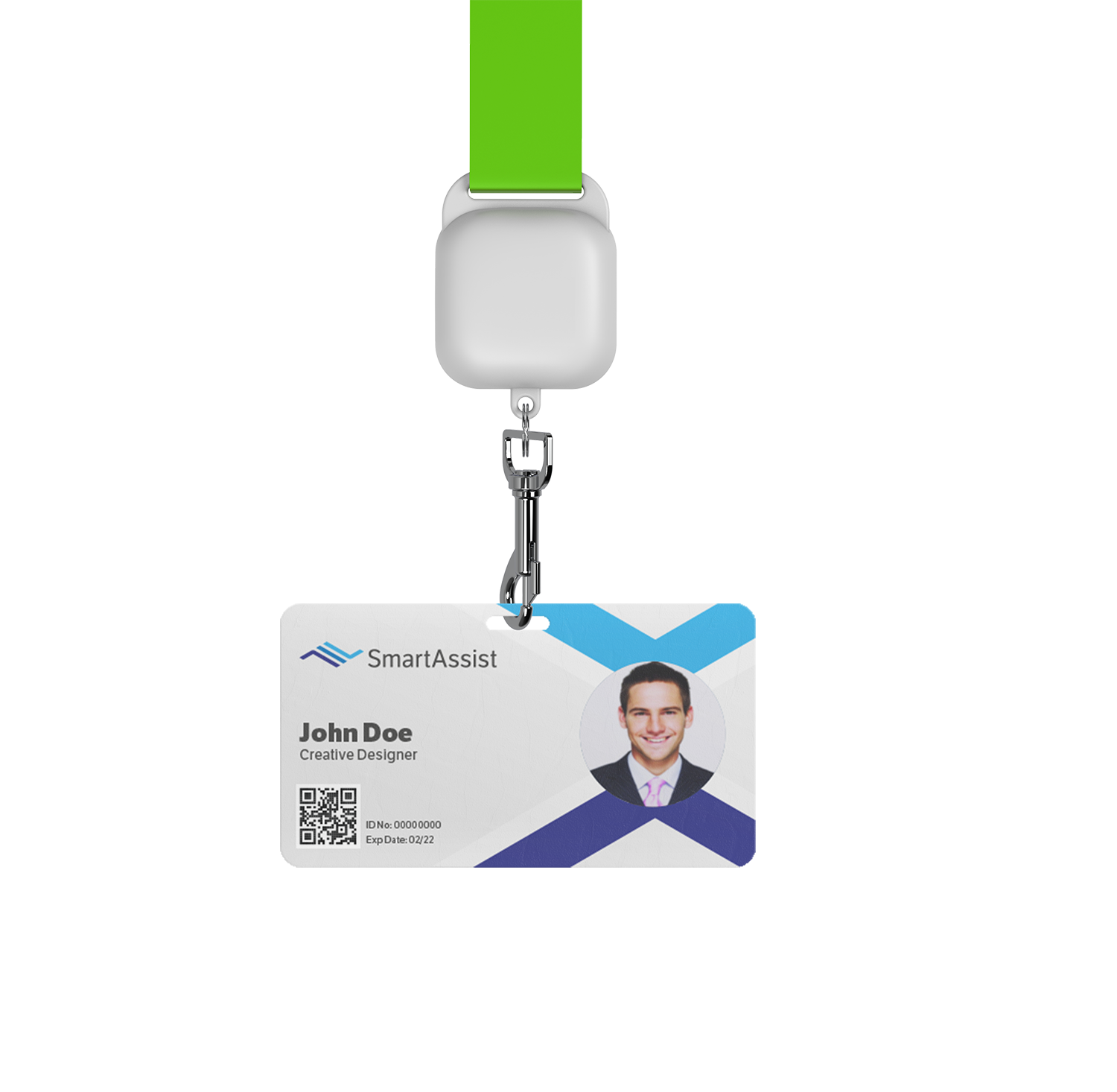 BLE IOT Lanyard Tag for Employees and Visitors